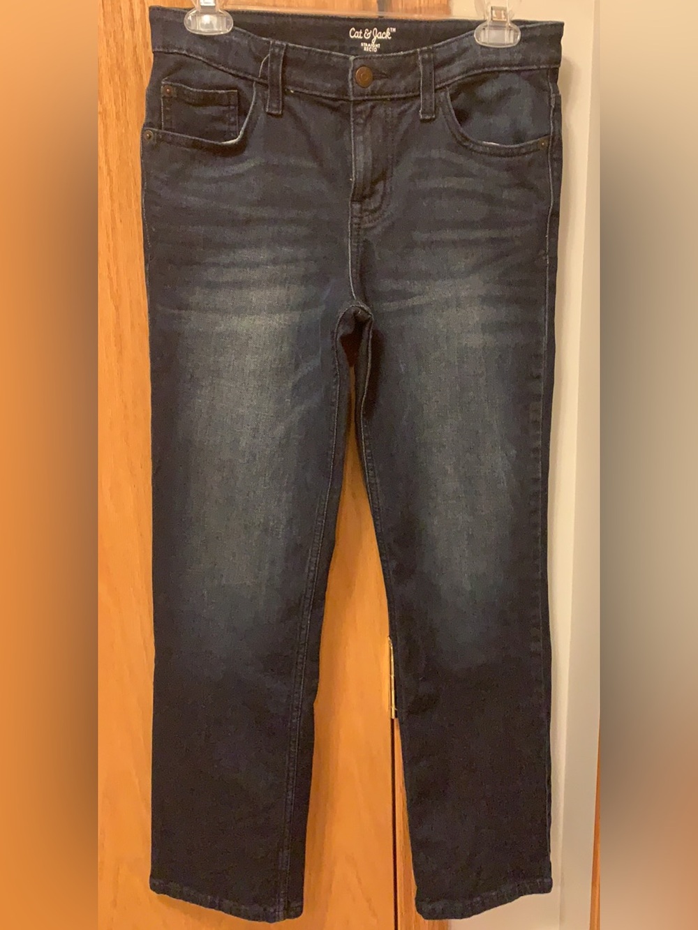 Boy’s Cat & Jack Dark Blue Straight Leg Jeans size 14